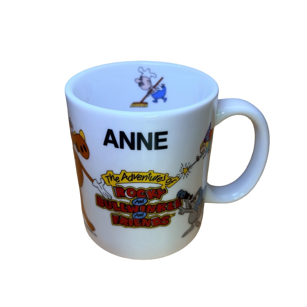 VTG 1991 Universal Studios Adventures Rocky Bullwinkle Gang Mug Memorabilia HTF